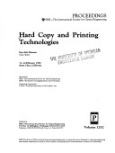 Hard Copy and Printing Technologies (Proceedings