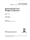 International Lens Design Conference