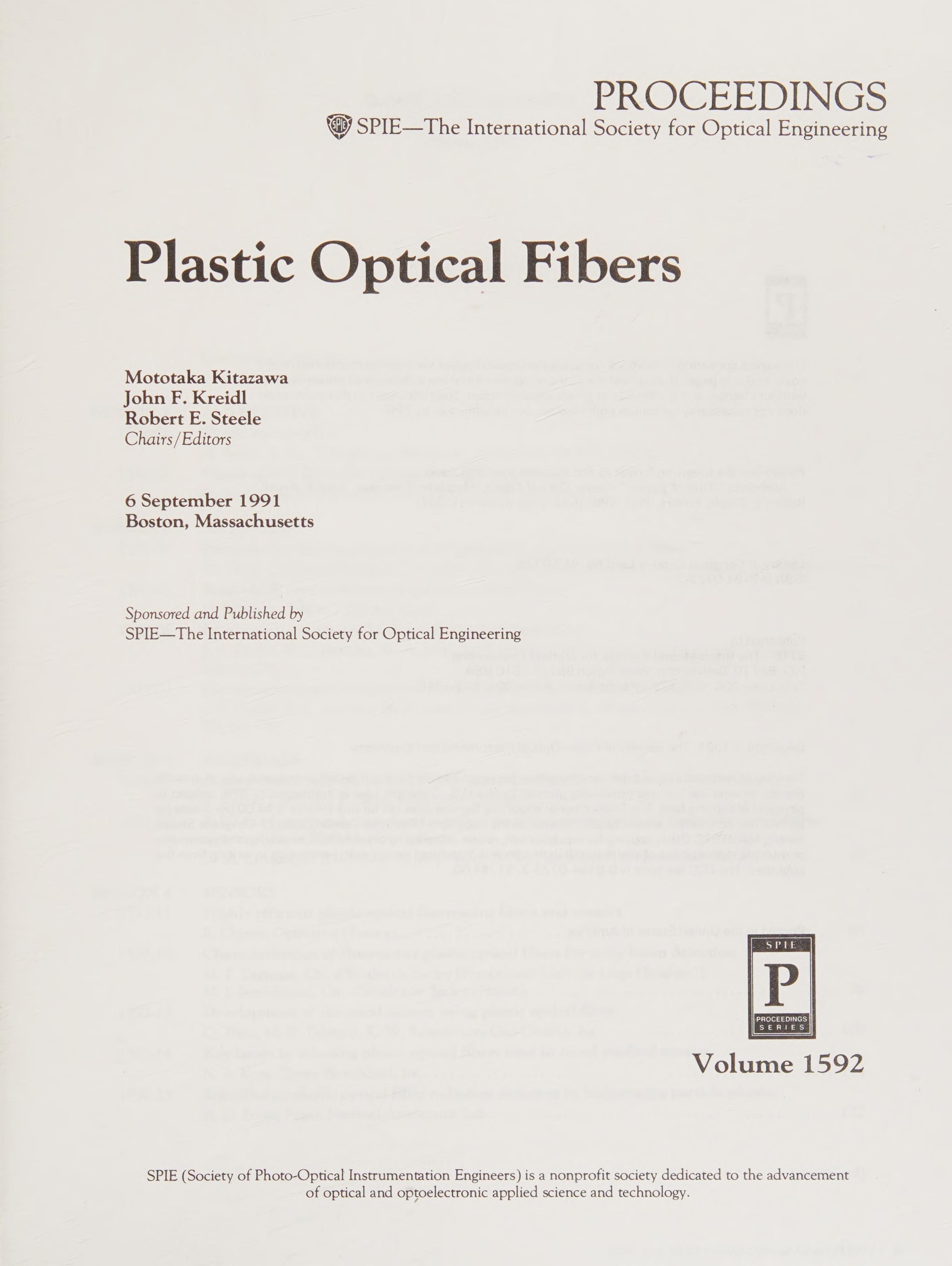 Plastic Optical Fibers