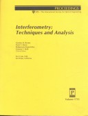 Interferometry: Techniques And Analysis : 20-21 July 1992 San Diego, California
