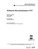 Airborne Reconnaissance Xvi, 21-22 July 1992, San Diego, California