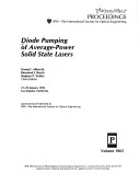 Diode Pumping Of Average-Power Solid State Lasers: 21-22 January 1993, Los Angeles, California