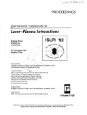International Symposium on Laser-Plasma Interactions
