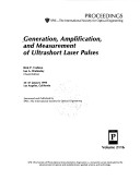 Generation Amplifications And Measurement Of Ultrashort Laser Pulses/V 2116