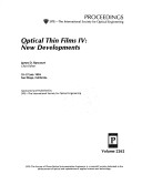 Optical Thin Films Iv