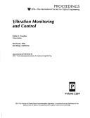 Vibration Monitoring And Control: 28-29 July 1994, San Diego, California