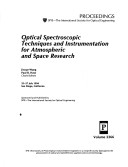 Optical Spectroscopic Techniques and Instrumentation for Atmospheric and Space Research