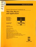 Second International Conference on Thin Film Physics and Applications