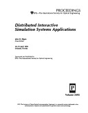 Distributed Interactive Simulation Systems Applications