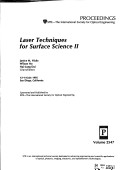 Laser Techniques for Surface Science 2