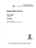 Doped Fiber Devices, Proceedings of, Volume 2841, 8-9 August 1996; Denver, Colorado. Spie