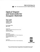 Optical Organic and Semiconductor Inorganic Materials, V. 2968