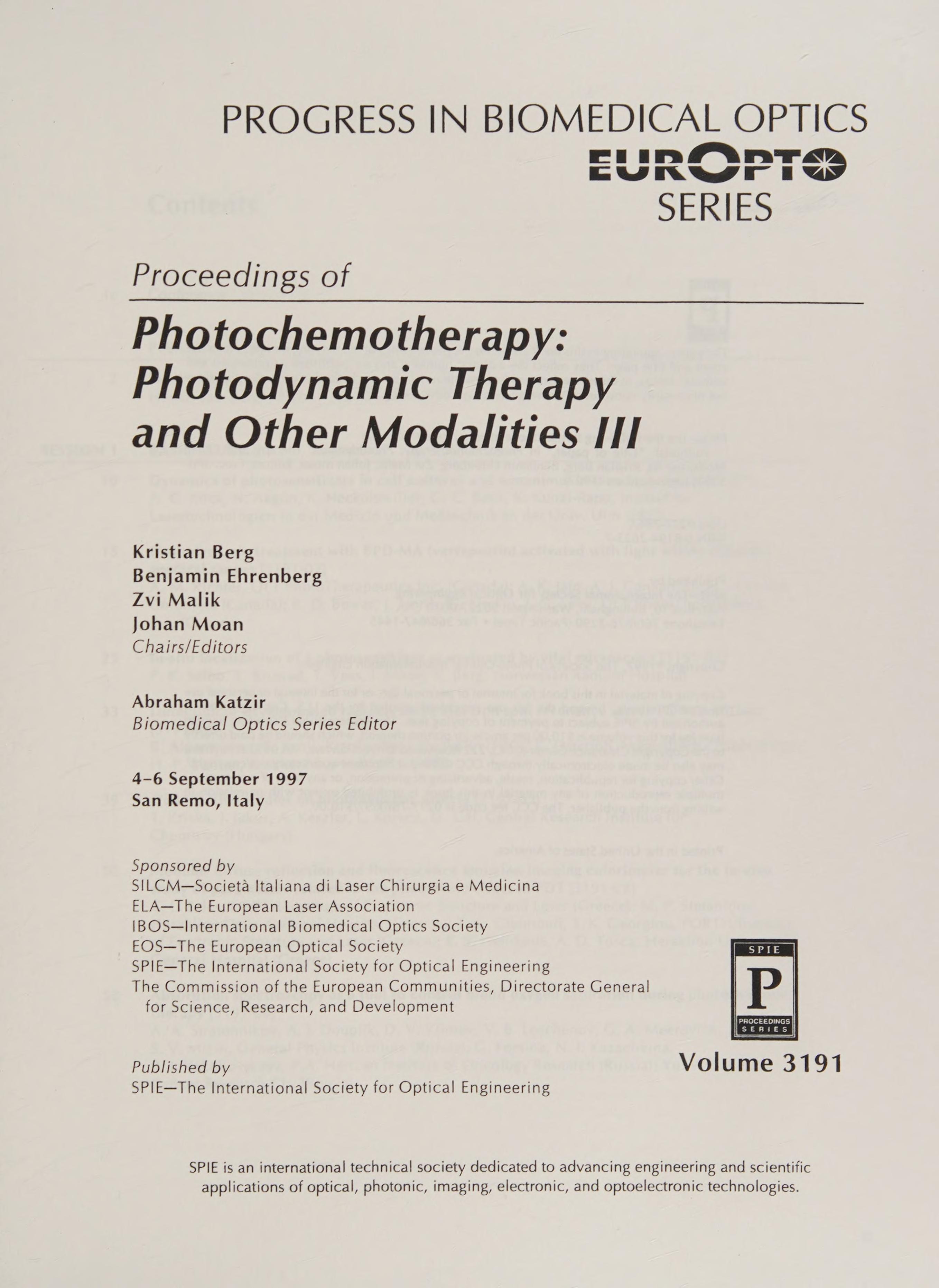 Proceedings of photochemotherapy