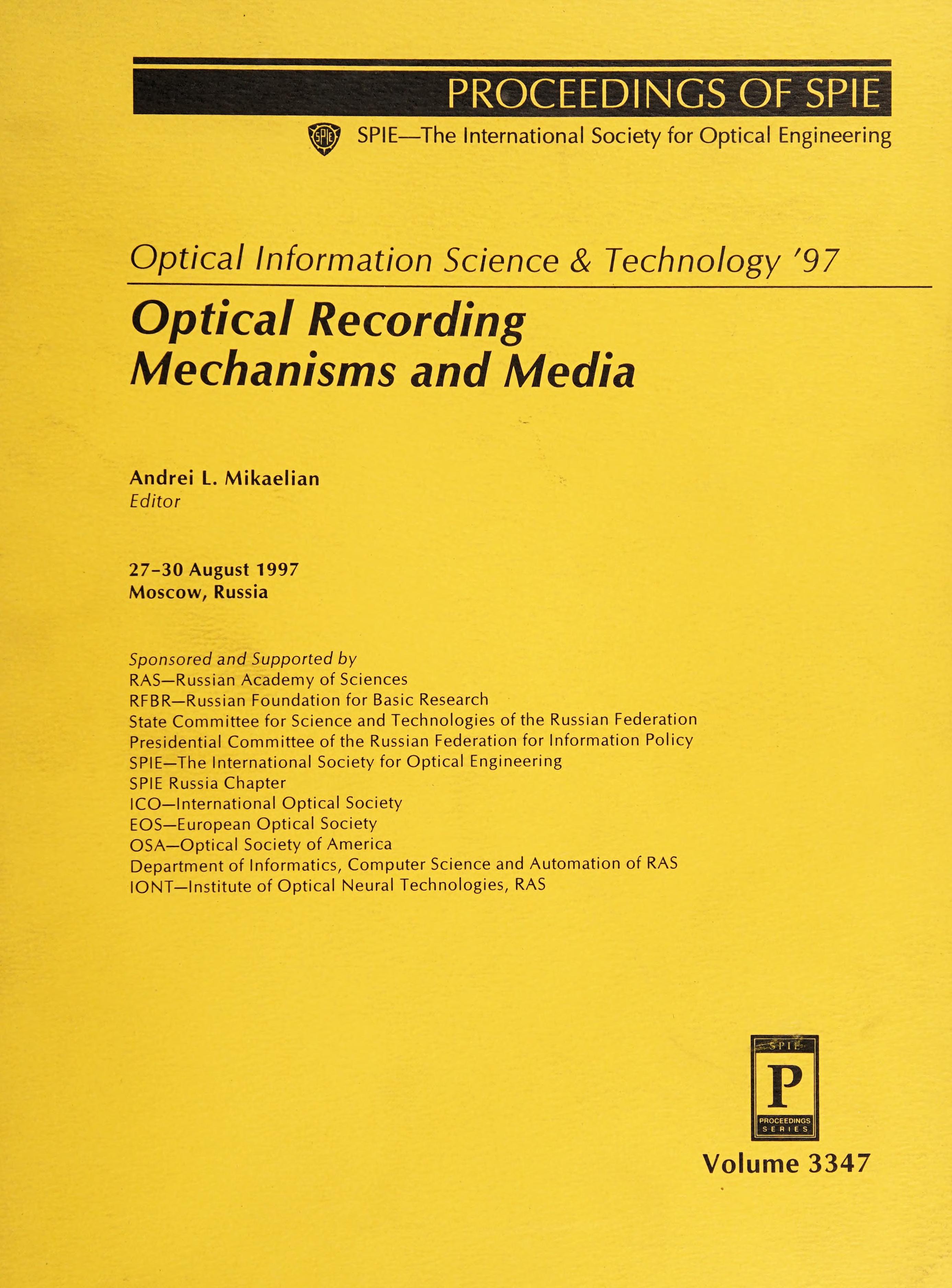 Optical Information Science & Technology '97