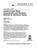 Laser Optics 2000: Control Of Laser Beam Characteristics And Nonlinear Methods For Wavefront Control