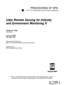 Lidar Remote Sensing for Industry and Environment Monitoring Ii