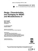 Design, Characterization, and Packaging for Mems and Microelectronics Ii