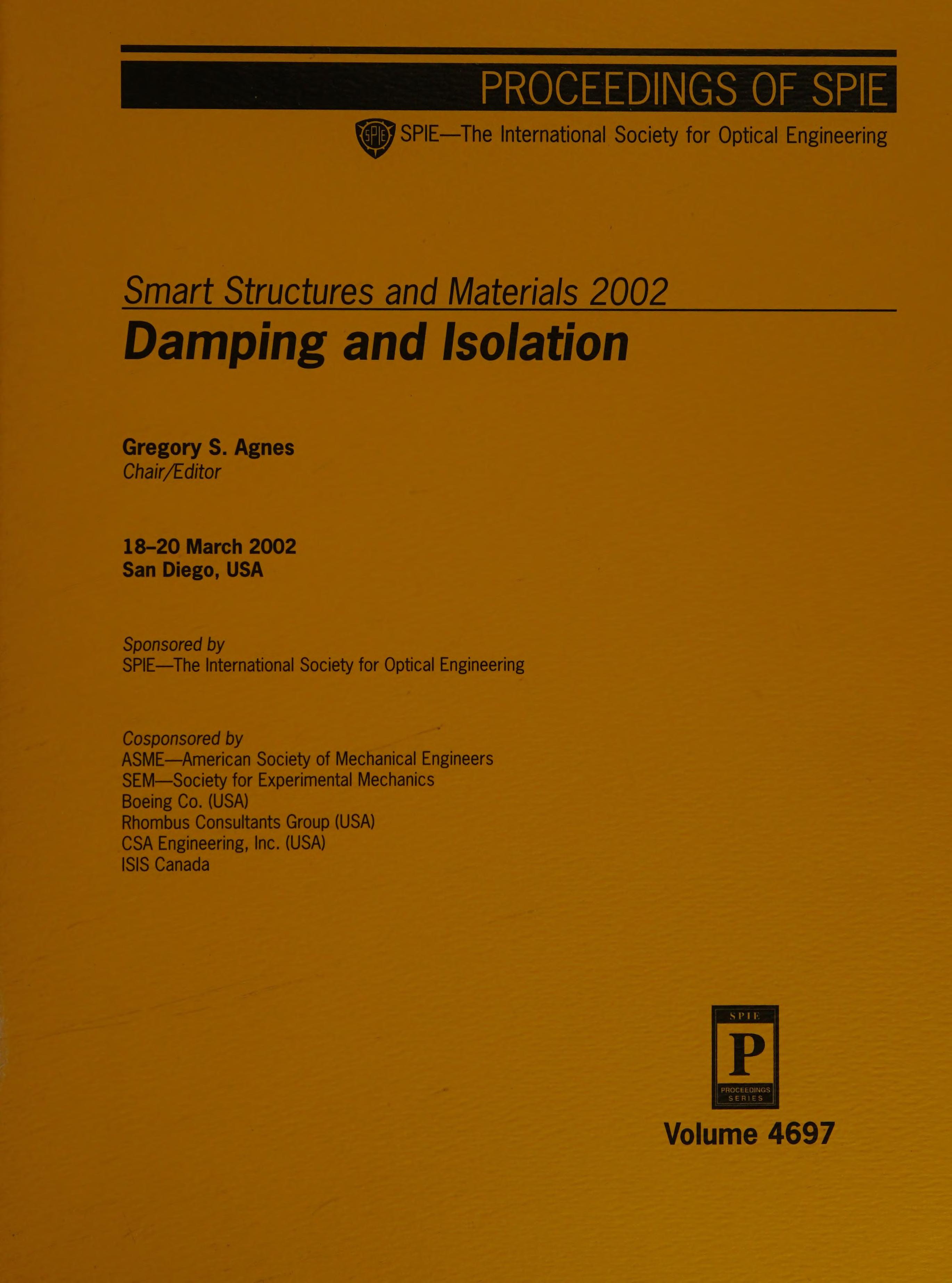 Smart Structures And Materials 2002