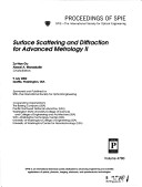 Surface Scattering And Diffraction For Advanced Metrology II