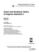 Linear and Nonlinear Optics of Organic Materials II