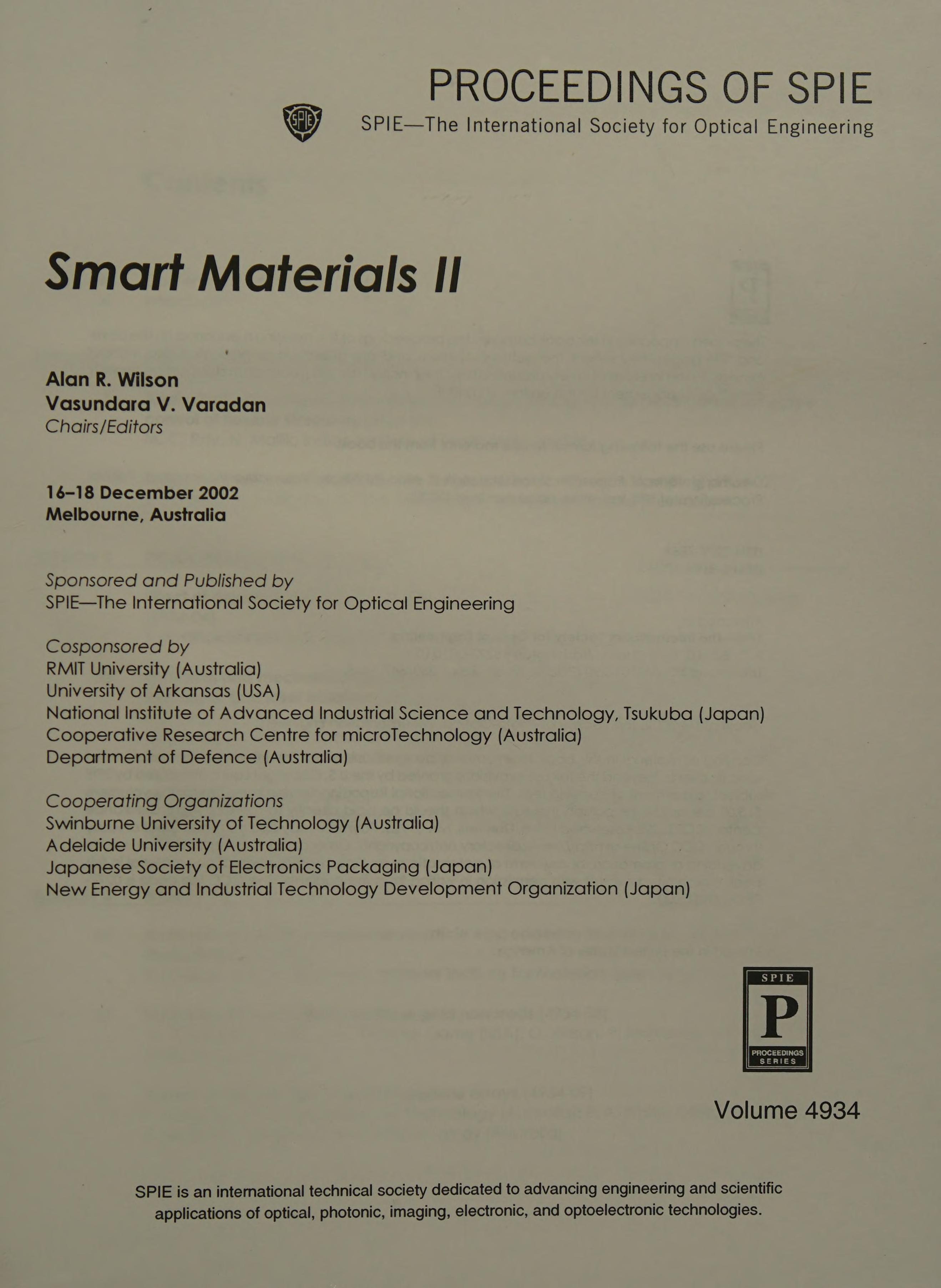 Smart Materials Ii