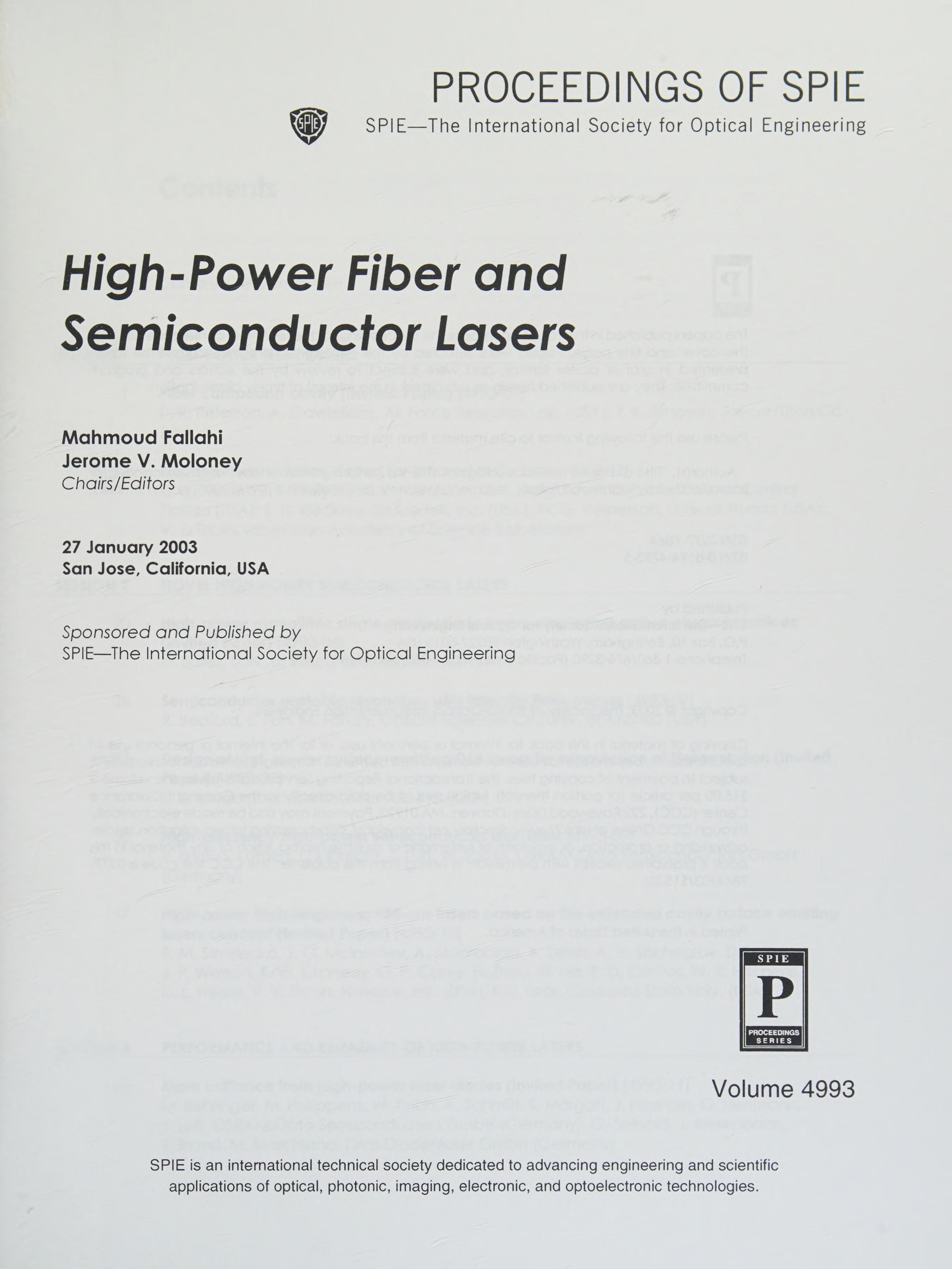 High-Power Fiber And Semiconductor Lasers