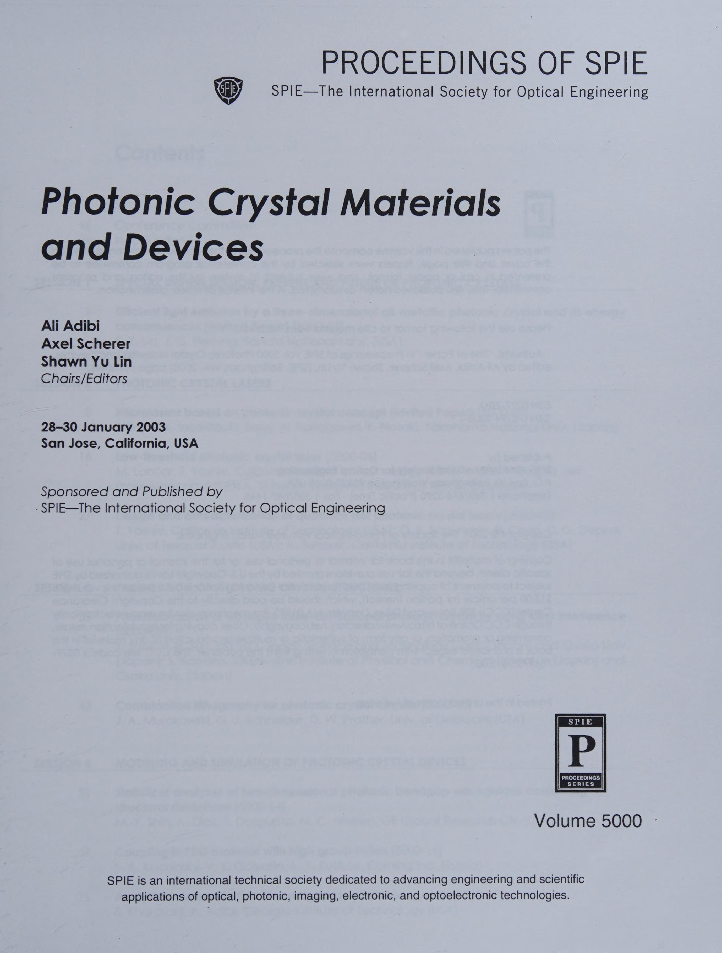 Photonic Crystal Materials And Devices