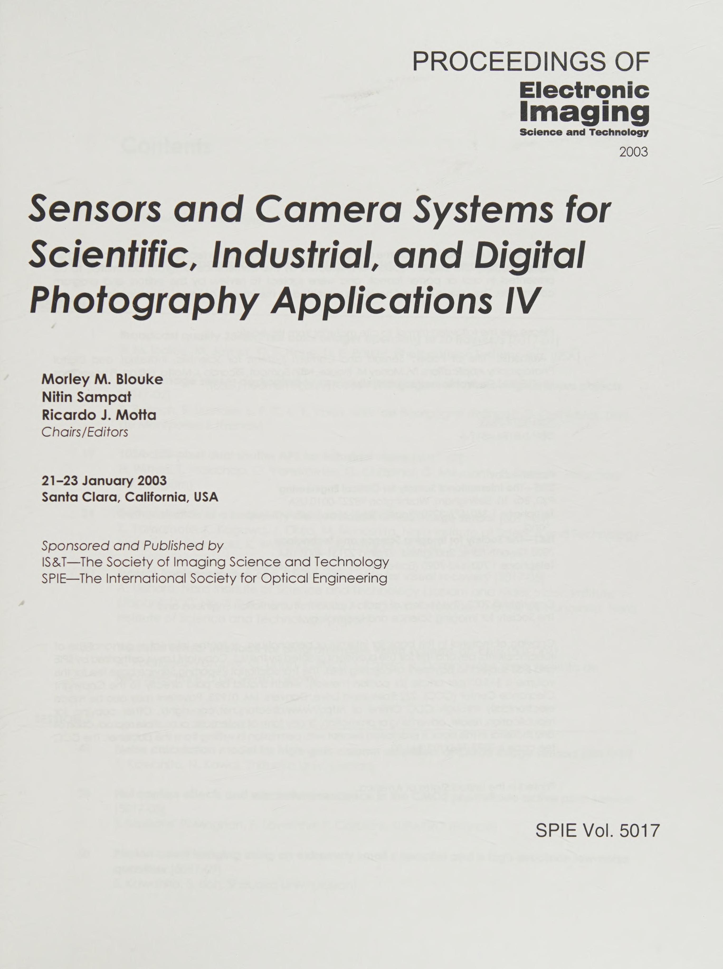 Sensors And Camera Systems For Scientific, Industrial, And Digital Photography Applications 4