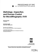 Metrology, Inspection, And Process Control For Microlithography Xviii: 5375