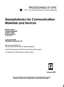 Nanophotonics For Communication: Materials And Devices