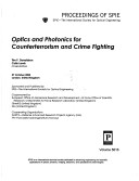 Optics And Photonics For Counterterrorism And Crime Fighting