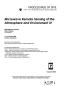 Microwave Remote Sensing of the Atmosphere and Environment