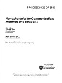 Nanophotonics for Communication Materials and Devices II