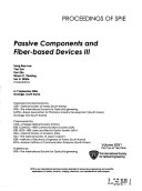 Passive Components and Fiber-Based Devices III