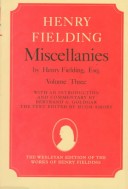 Miscellanies by Henry Fielding, Esq