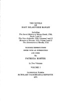Novels, 1705 To 1714