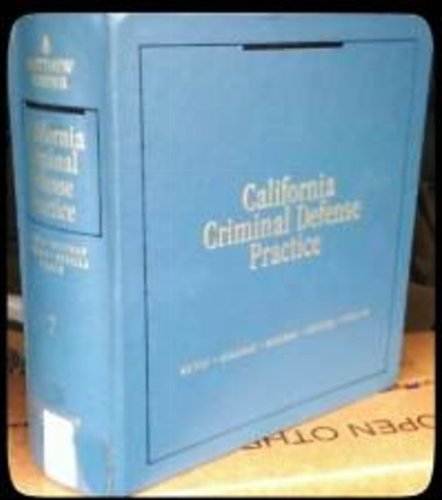 California Criminal Defense Practice