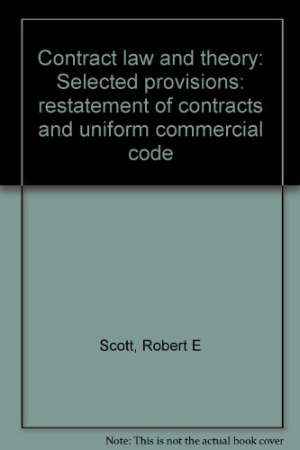 Contract law and theory Selected provisions