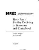 How Fast Is Fertility Declining in Botswana and Zimbabwe
