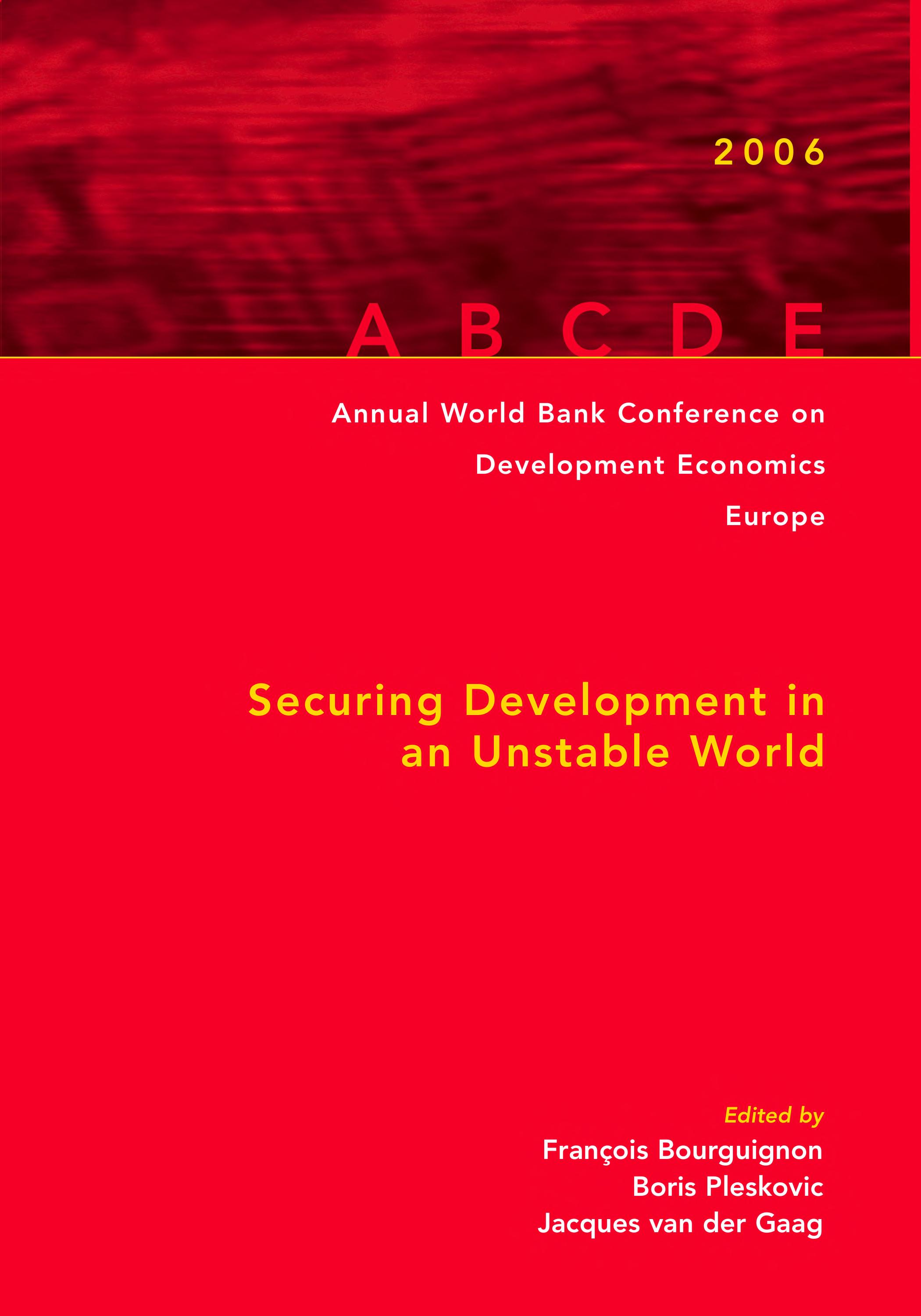 Annual World Bank Conference on Development Economics 2006, Europe