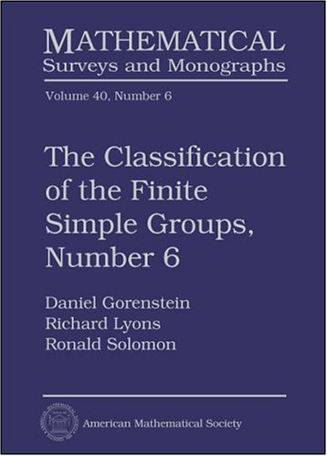 The Classification Of The Finite Simple Groups, Number 6