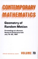 Geometry Of Random Motion