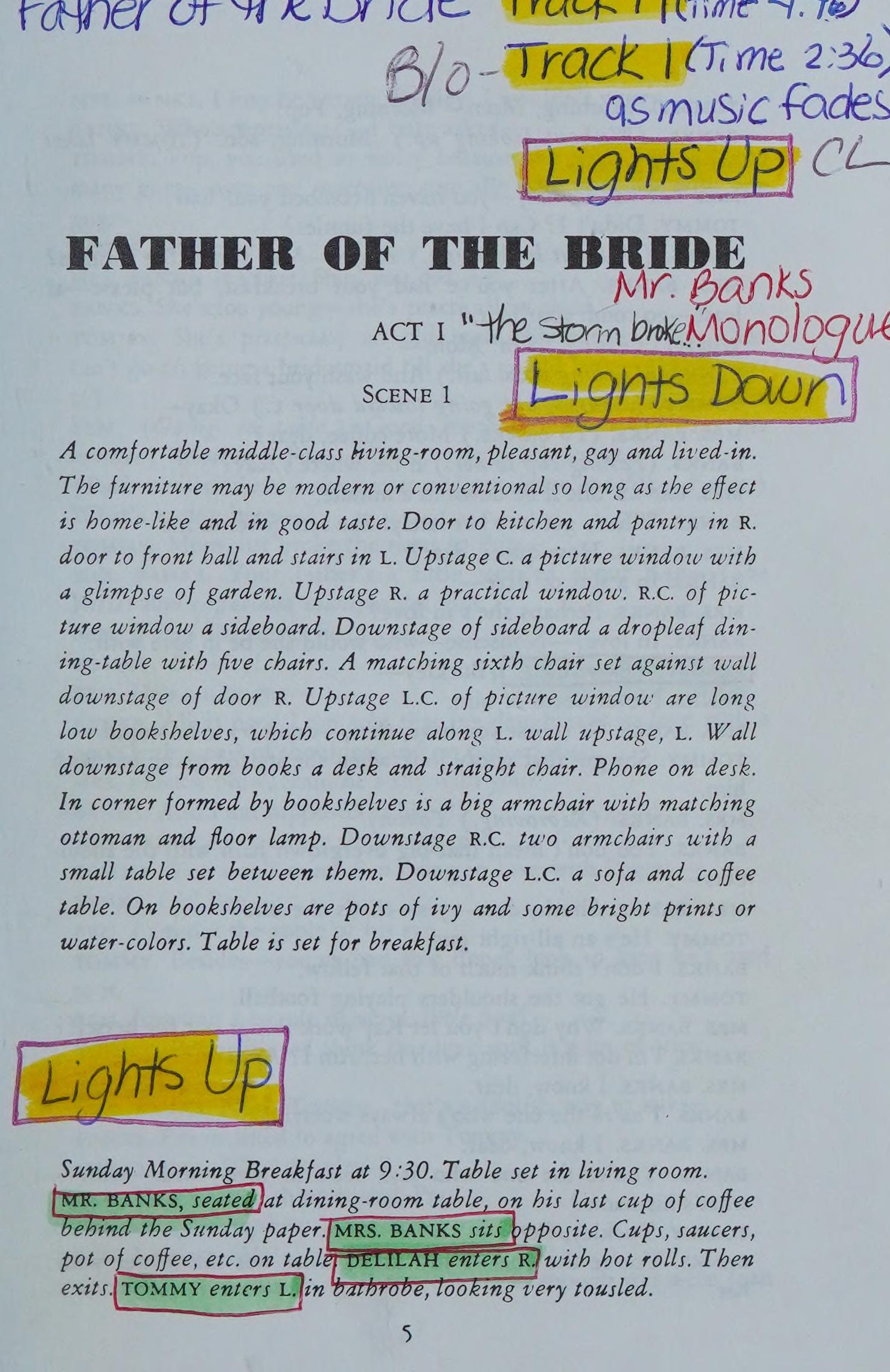 Father of the Bride - Acting Edition
