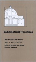 Gubernatorial Transitions: The 1983 And 1984 Elections