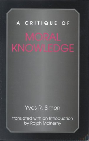 A Critique of Moral Knowledge