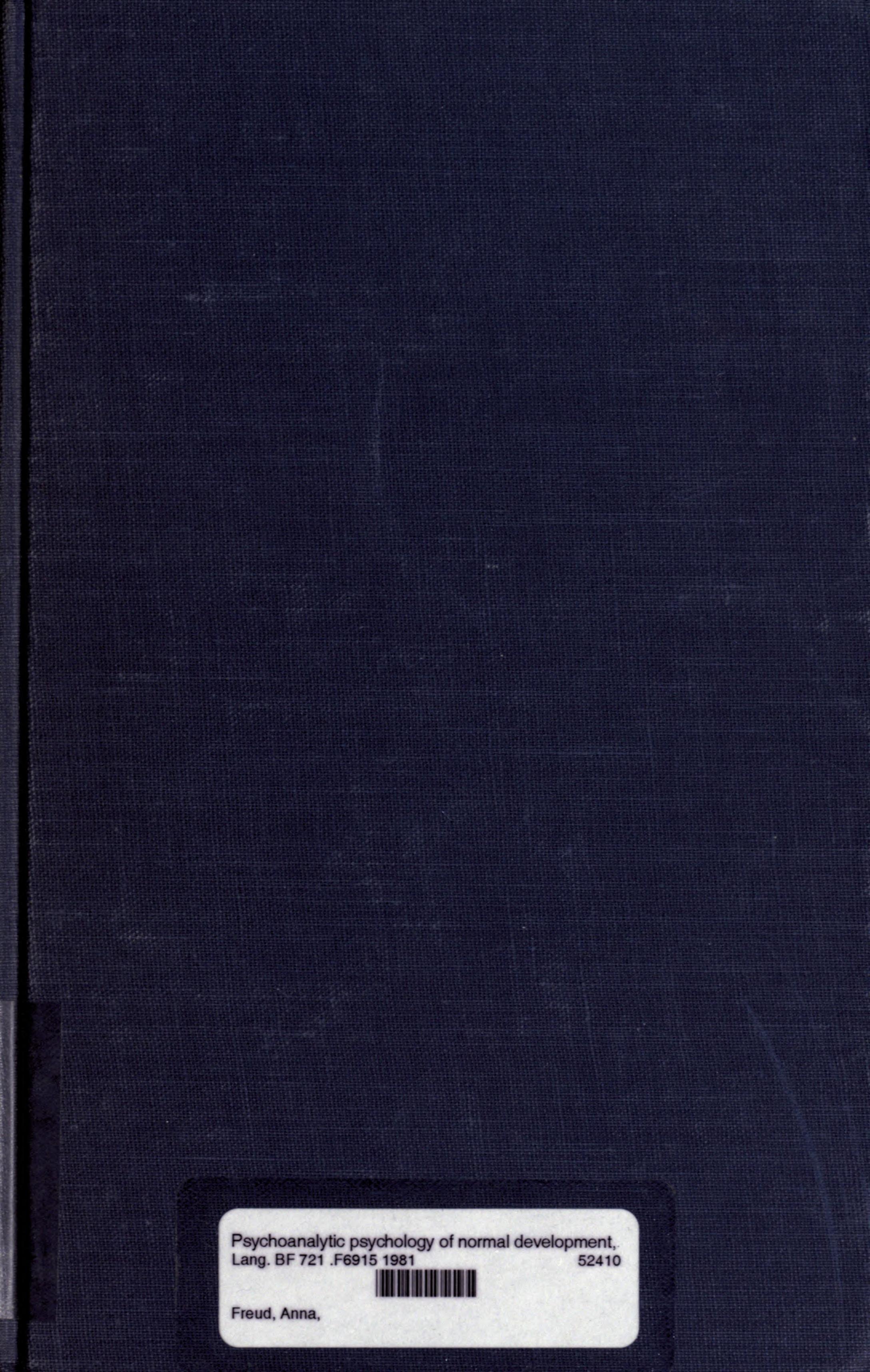 The Writings of Anna Freud, Vol. 8