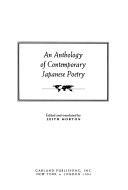 Anthology Contemp Japan Poetry