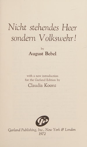 Nicht Stehendes Heer, Sondern Volkswehr!
