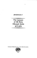 The Censure of the Rota; Elkanah Settle 1673-1674