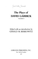 PLAYS DAVID GARRICK 4VL